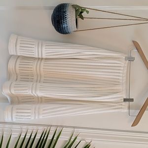 H&M Pleated eyelet midi skirt